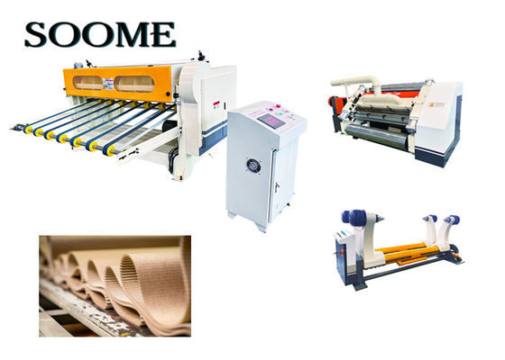 Chauffage à la vapeur 1800 mm ligne de production de carton ondulé machine de fabrication de boîtes à couches simples