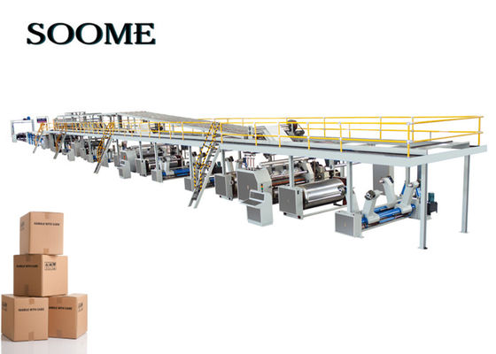 3-7 couches 2000 mm ligne de production de carton ondulé machine automatique à ondulation