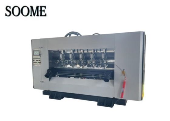 Efficacité Machine de découpe à lame mince 1800/2200 Modèle avec couleur personnalisée pour la fabrication de boîtes ondulées