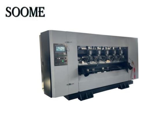 Efficacité Machine de découpe à lame mince 1800/2200 Modèle avec couleur personnalisée pour la fabrication de boîtes ondulées