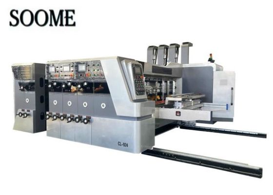Machine de fabrication de carton en carton ondulé Auto-alimentateur Flexo Impression Machine de découpe sous pression avec plaque libre