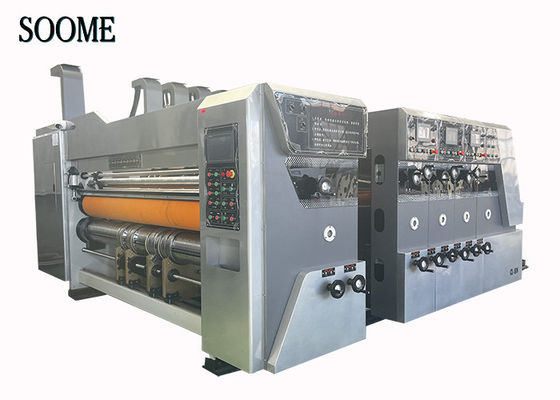 Machine de fabrication de carton en carton ondulé Auto-alimentateur Flexo Impression Machine de découpe sous pression avec plaque libre