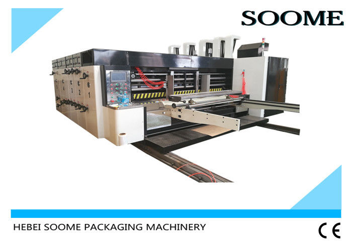 L'imprimante intelligente Slotter de Flexo meurent coupeur, machine colorée de fabrication de cartons de carton